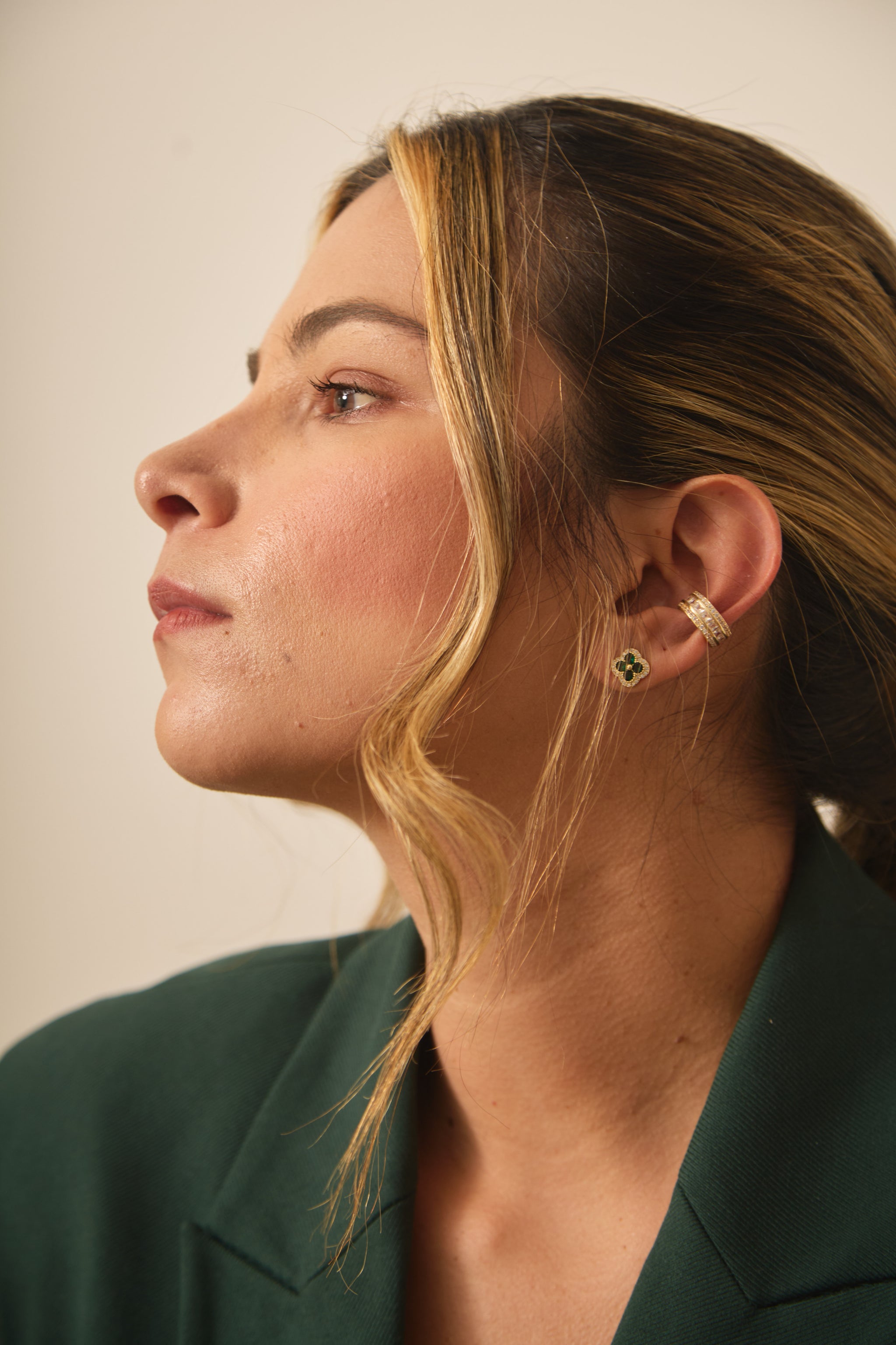 Earcuff Amal Blanco