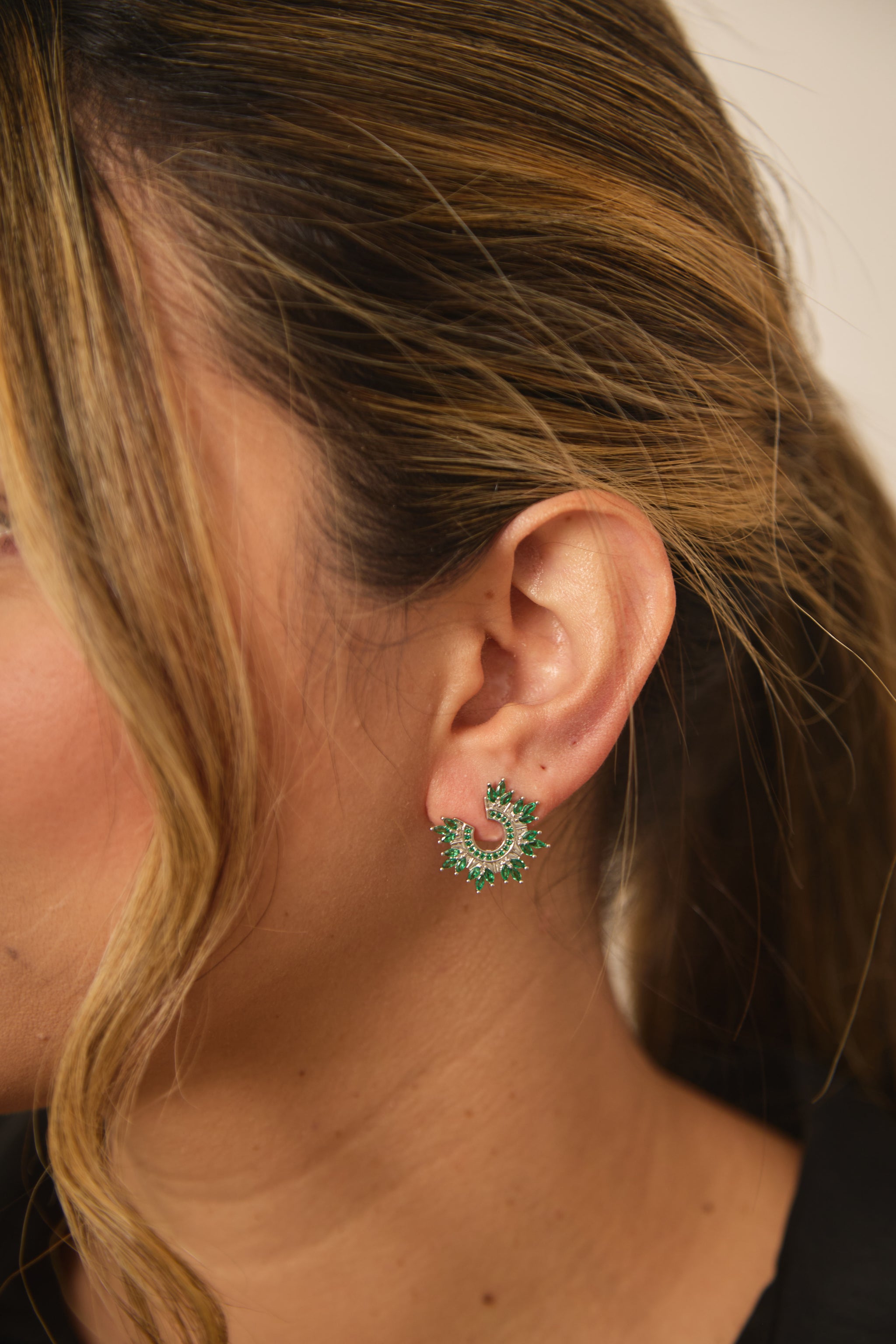 Aretes Angie Plateado