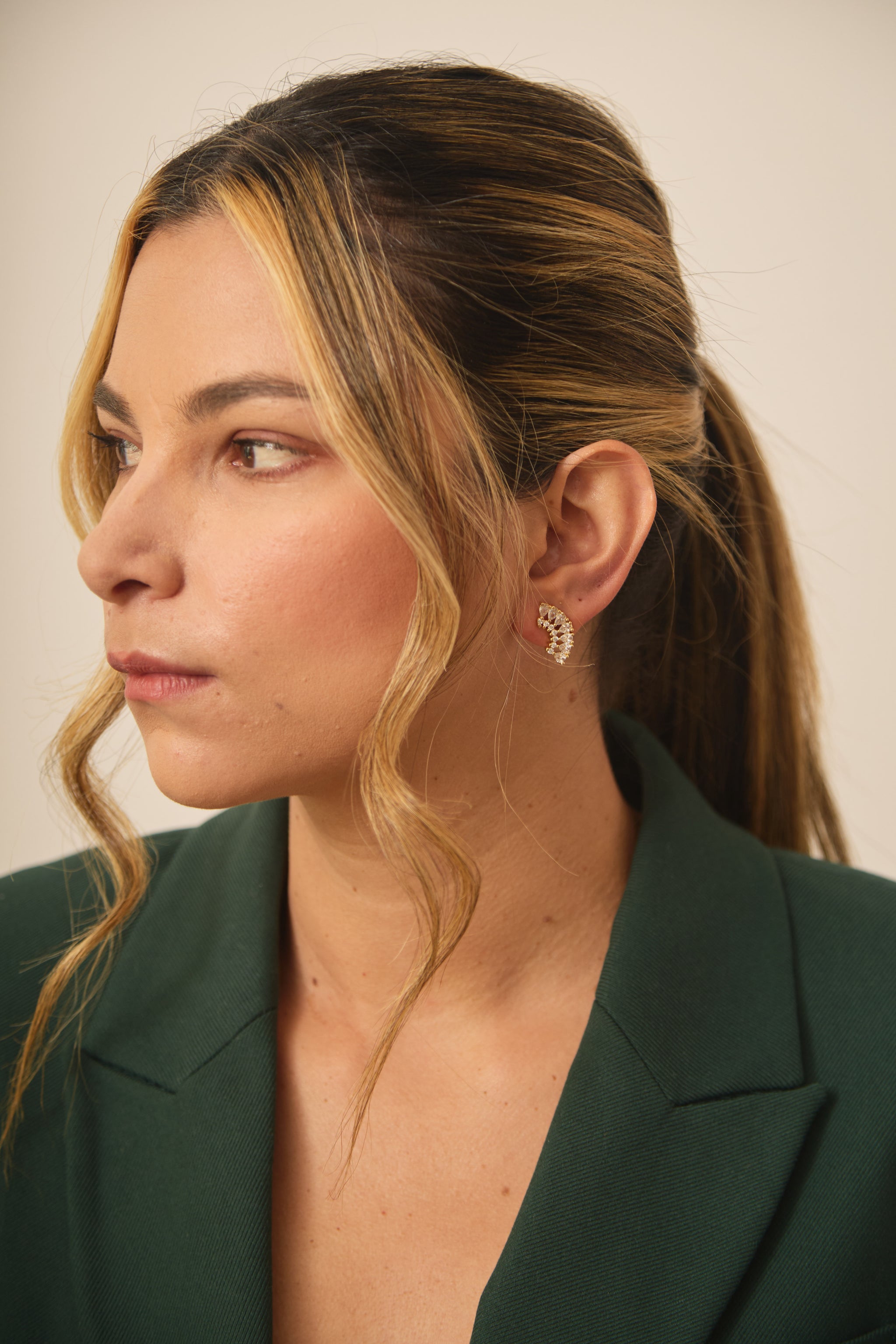 Aretes Isabella Blanca