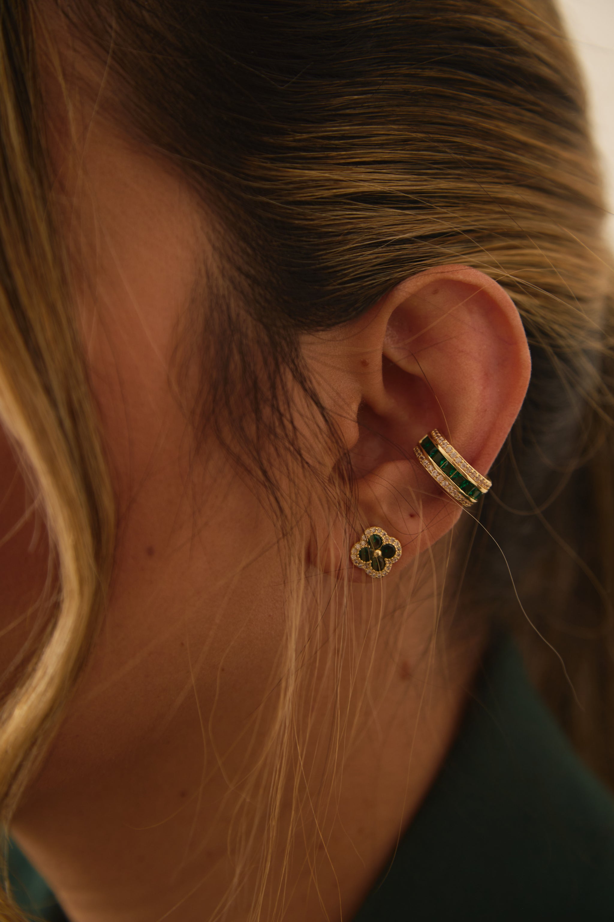 Earcuff Amal Verde