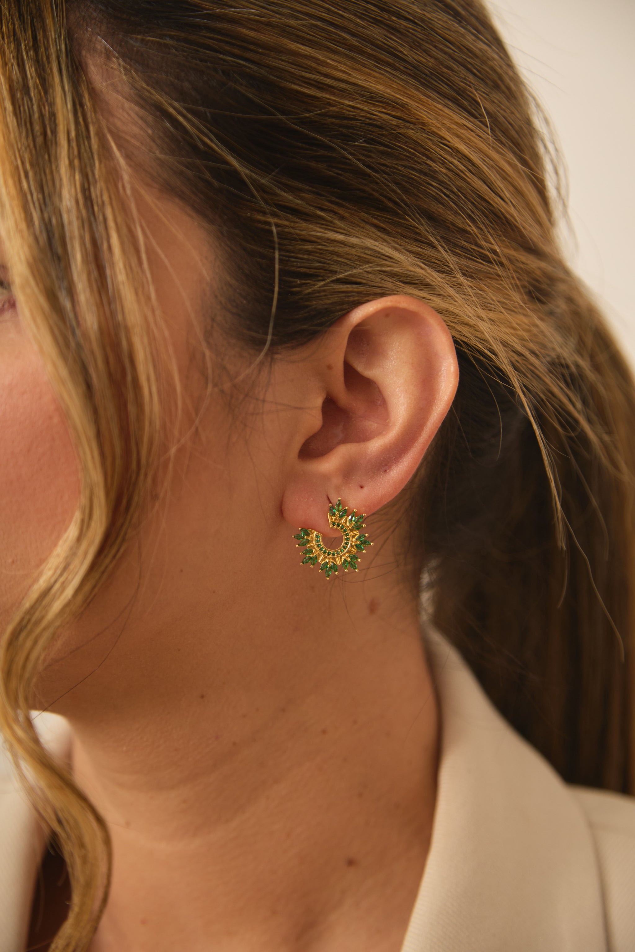 Aretes Angie Verde