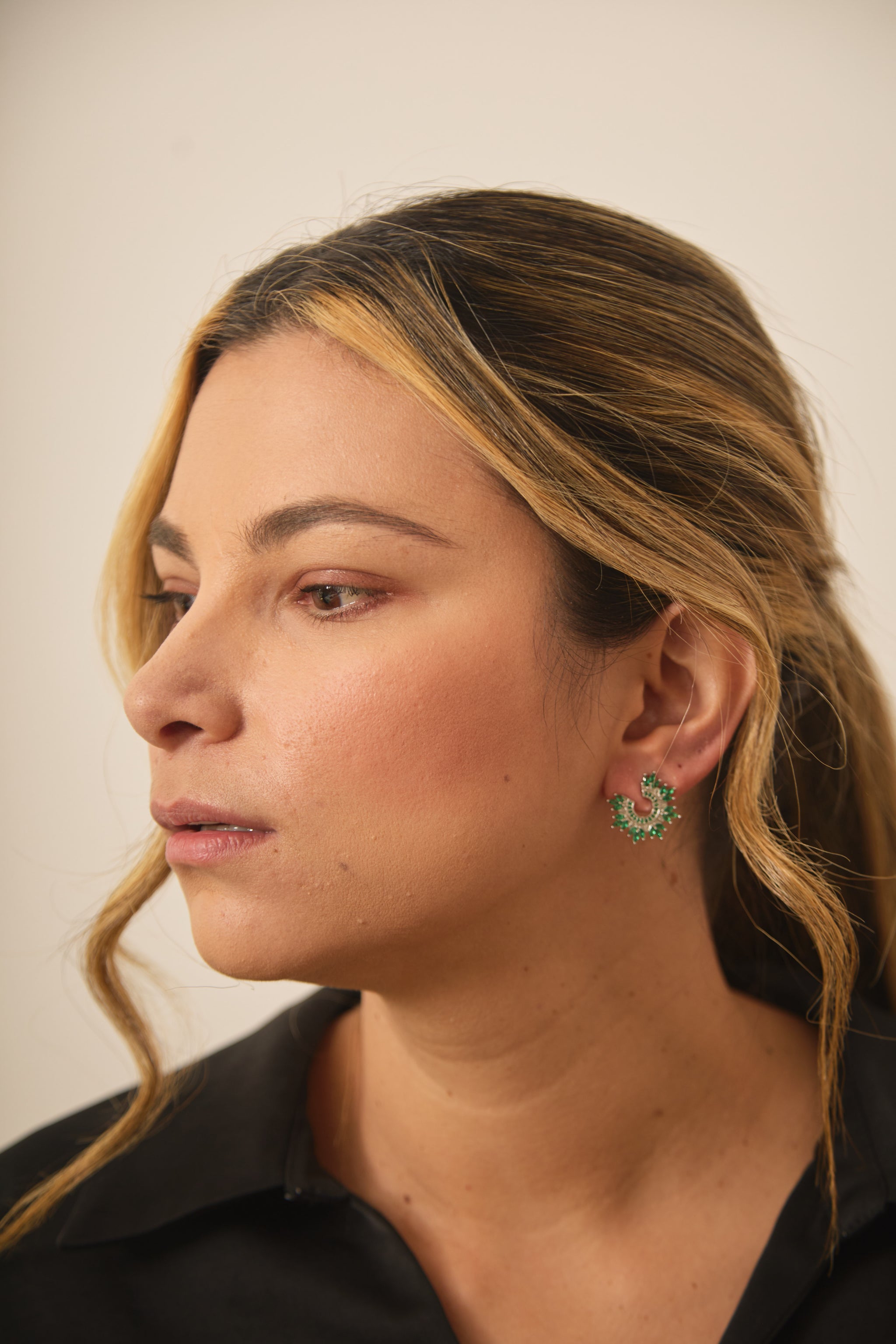 Aretes Angie Plateado