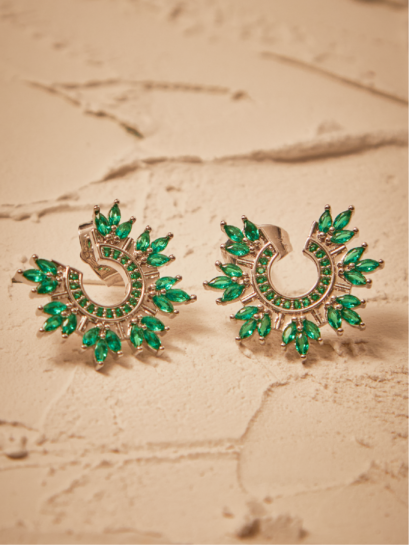 Aretes Angie Plateado