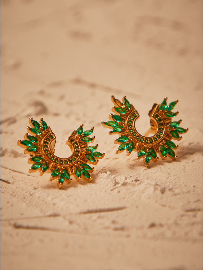 Aretes Angie Verde