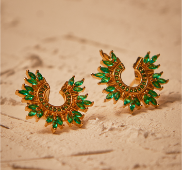 Aretes Angie Verde
