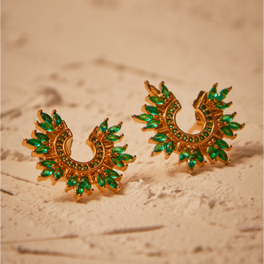 Aretes Angie Verde