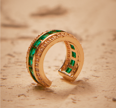 Earcuff Amal Verde