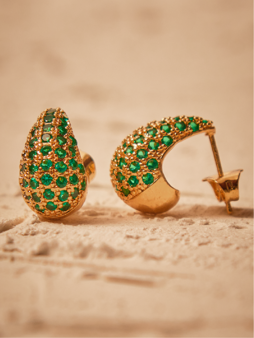 Gota de Amor Mini Dorada Verde
