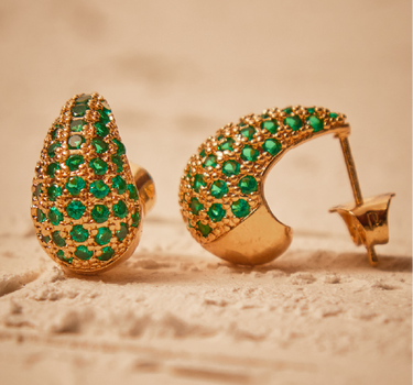 Gota de Amor Mini Dorada Verde