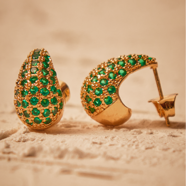 Gota de Amor Mini Dorada Verde